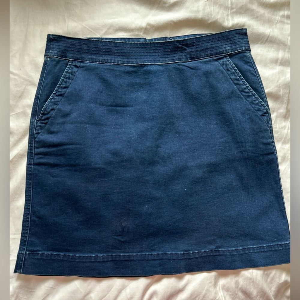 Talbots Jean Skirt